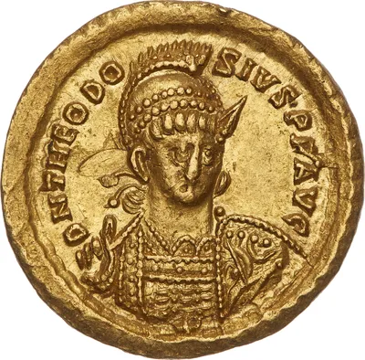  solidus, Östromerska riket, Konstantinopel, Theodosius II, 