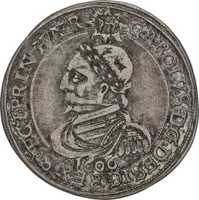 1/2 riksdaler, Stockholm, Karl IX, 1606