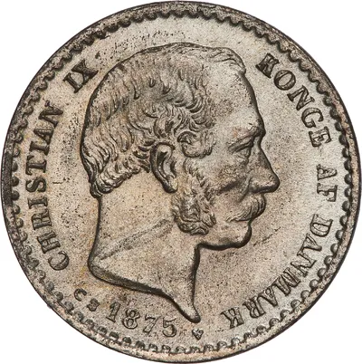 10 öre, Köpenhamn, Christian IX av Danmark, 1875