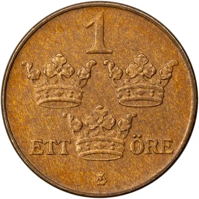 1 öre, Stockholm, Gustaf V, 1939